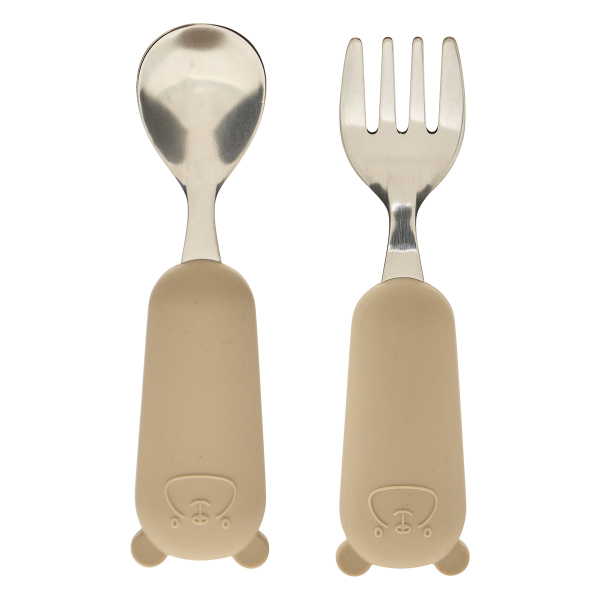 Πιρούνι + Κουτάλι (Σετ) A-S Yum Beige 211063C