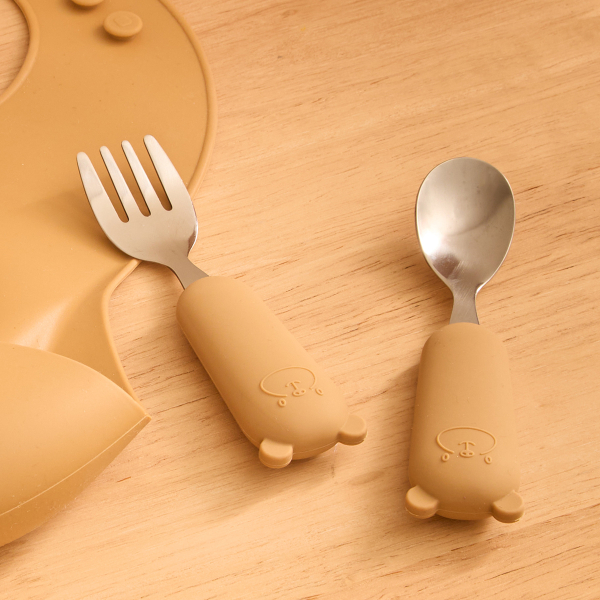 Πιρούνι + Κουτάλι (Σετ) A-S Yum Ocre 211063D