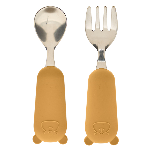 Πιρούνι + Κουτάλι (Σετ) A-S Yum Ocre 211063D