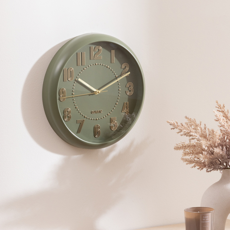 Ρολόι Τοίχου (Φ30) A-S Alizee Olive 212933B