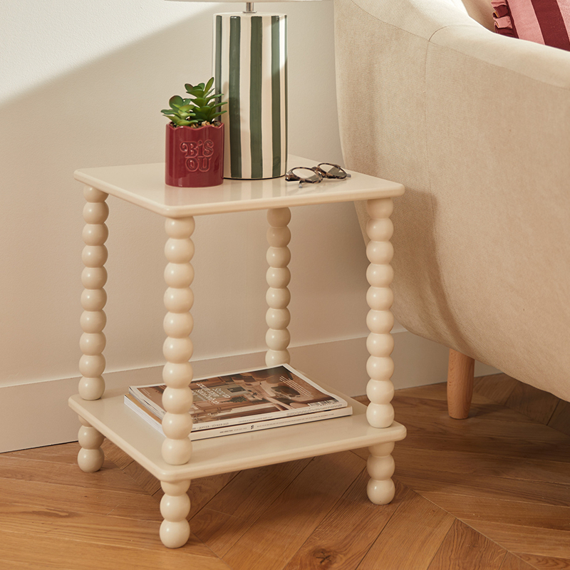 Βοηθητικό Τραπεζάκι (40x40x45) A-S Chamlo Ivory 213007A