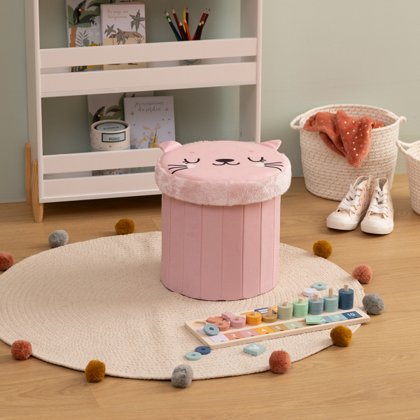 Παιδικό Σκαμπό Με Αποθηκευτικό Χώρο (Φ30x36) A-S Folding Cat 203890C