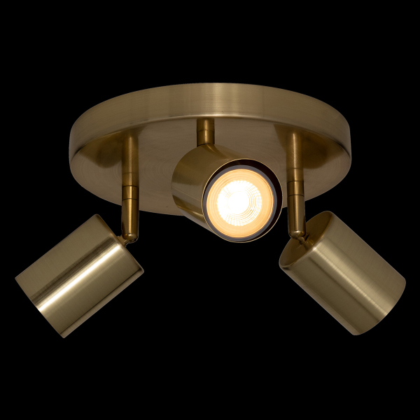 Σποτ Τρίφωτο A-S Vico Gold 205980B