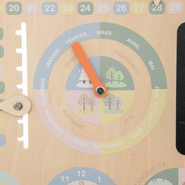 Ξύλινο Εκπαιδευτικό Παιχνίδι Ημερολόγιο (29.5x29.5) A-S Calendar 195845