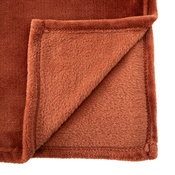 Κουβέρτα Fleece Ημίδιπλη (180x230) A-S Flannel Terracotta 156048I