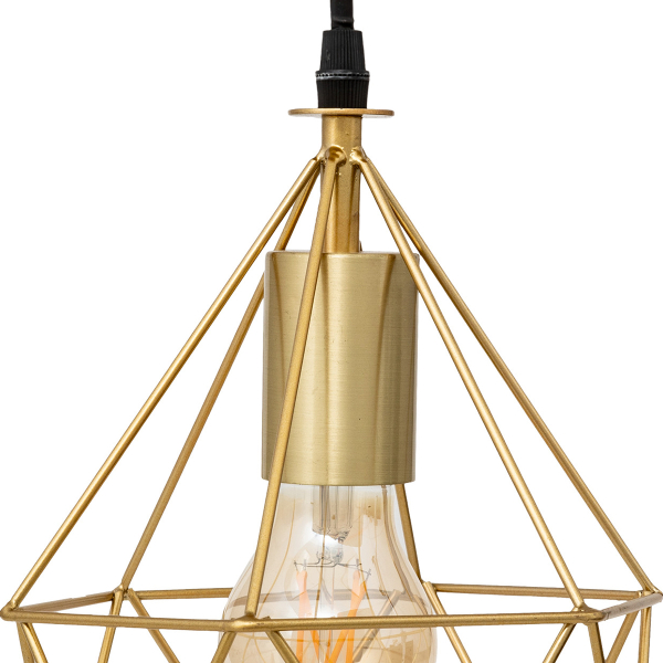 Φωτιστικό Οροφής Μονόφωτο A-S Ida Gold 157859B