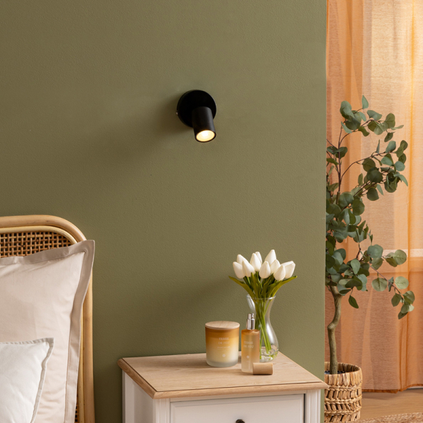 Σποτ Μονόφωτο A-S Vico Black 205930A