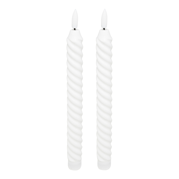 Διακοσμητικά Φωτιστικά Κεριά LED (Σετ 2τμχ) A-S Aloe White 207005A