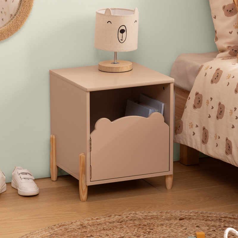 Παιδικό Κομοδίνο Με Ντουλάπι (35.5x33x40) A-S Sweet Bear Beige 205877