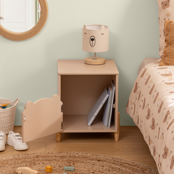 Παιδικό Κομοδίνο Με Ντουλάπι (35.5x33x40) A-S Sweet Bear Beige 205877