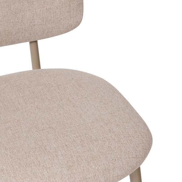 Σκαμπό Μπαρ Με Πλάτη (43x52.5x108.5) A-S Kamili Beige 207321A