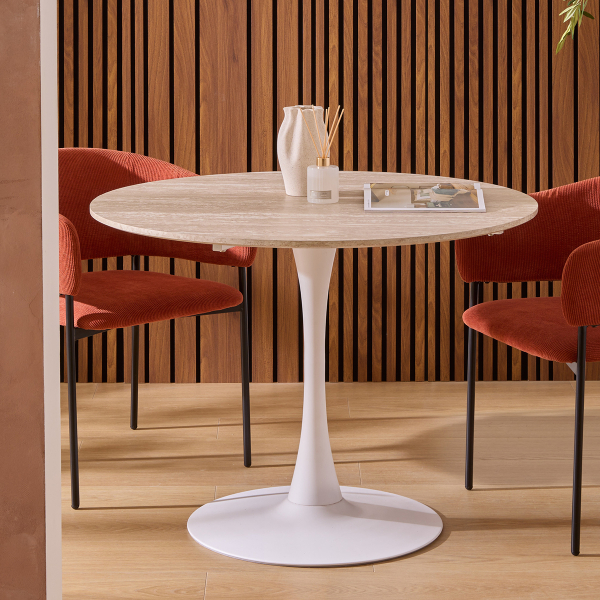 Τραπέζι Κουζίνας (Φ102x76) A-S Elias 184932B