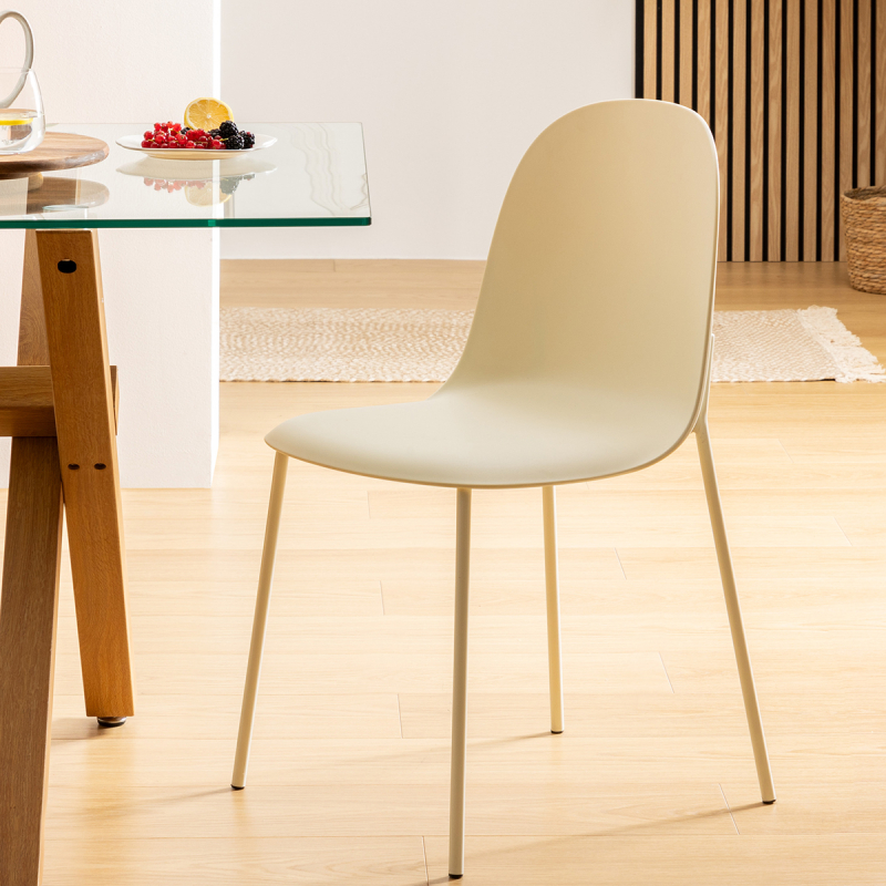 Καρέκλα Τραπεζαρίας (44.5x51x79) A-S Asan Cream 207300B