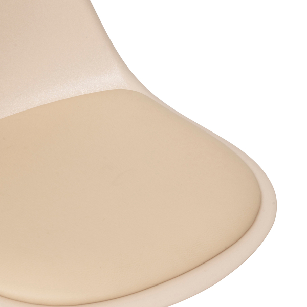 Σκαμπό Μπαρ Με Πλάτη (Φ45x103) A-S Aiko Beige 179171F