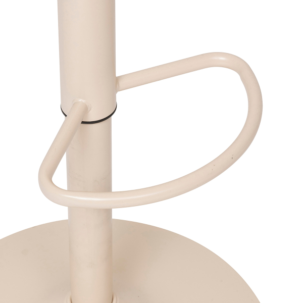 Σκαμπό Μπαρ Με Πλάτη (Φ45x103) A-S Aiko Beige 179171F