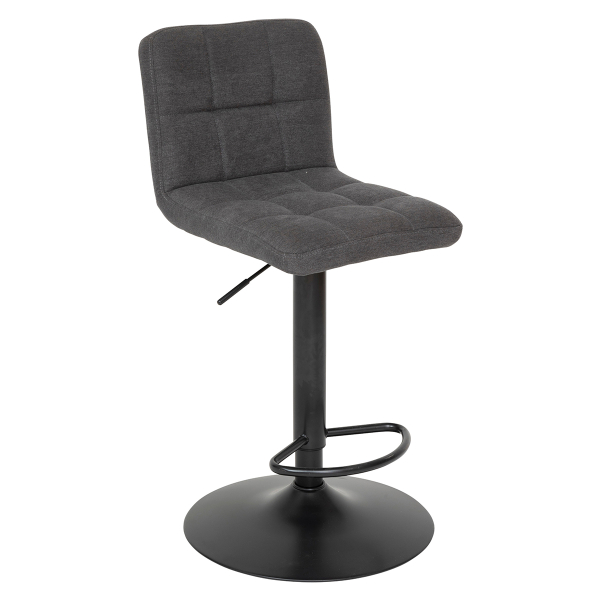 Σκαμπό Μπαρ Με Πλάτη (45x52x104) A-S Delek Grey 207339B