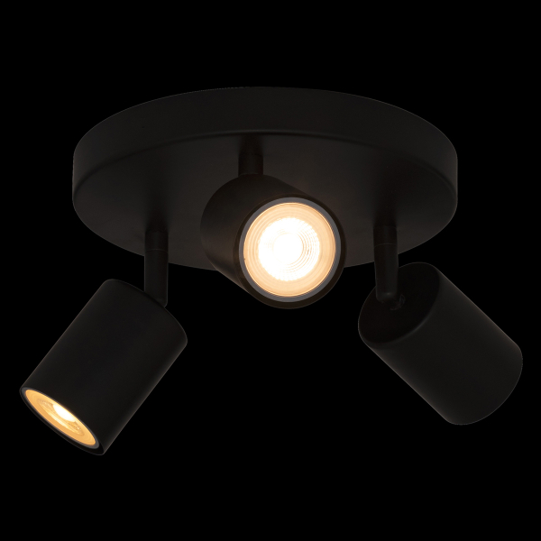 Σποτ Τρίφωτο A-S Vico Black 205980A