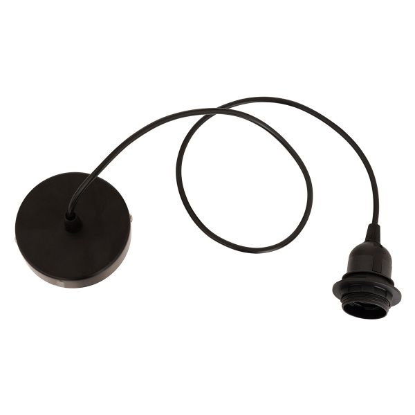 Ανάρτηση Φωτιστικού Οροφής A-S Noe Black 202643B