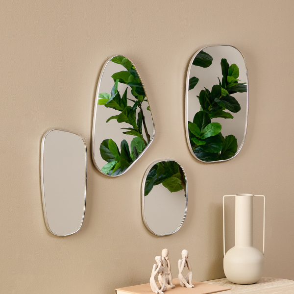 Διακοσμητικοί Καθρέφτες Τοίχου (Σετ 4τμχ) A-S Roman 210411