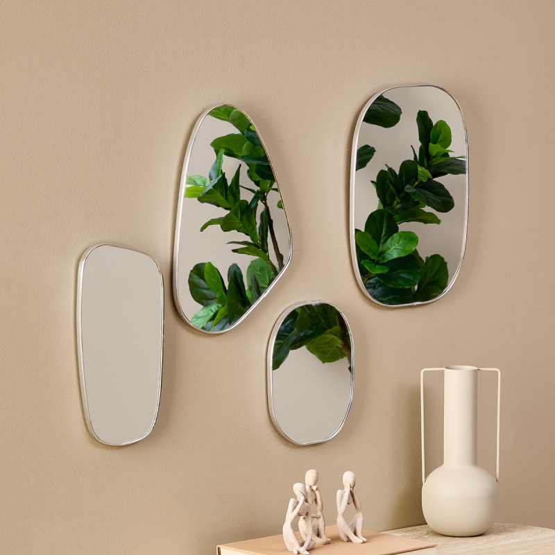 Διακοσμητικοί Καθρέφτες Τοίχου (Σετ 4τμχ) A-S Roman 210411