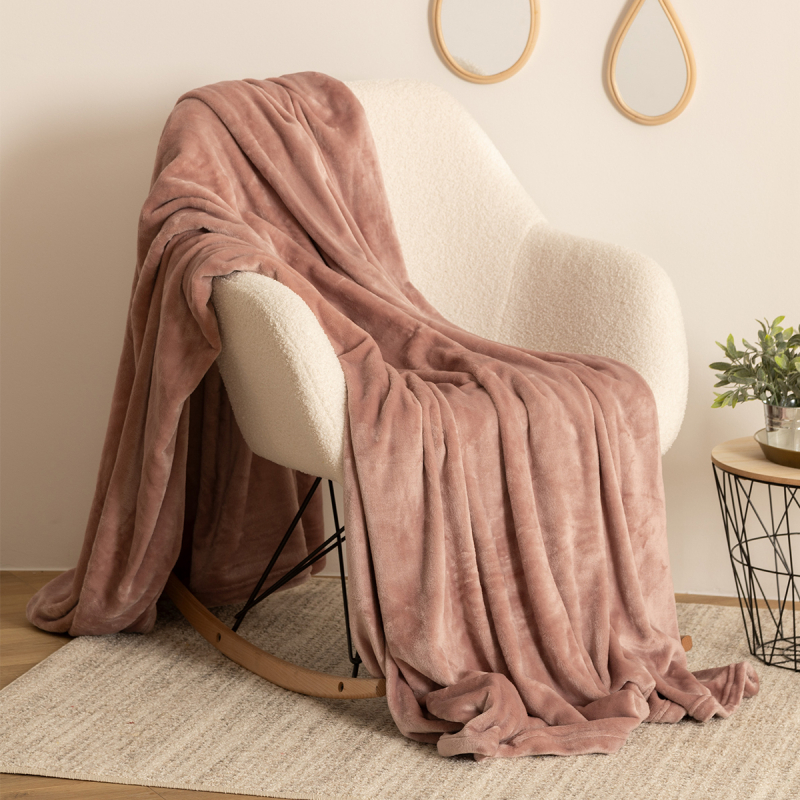 Κουβέρτα Καναπέ Fleece (130x180) A-S Flannel Pink 156047P