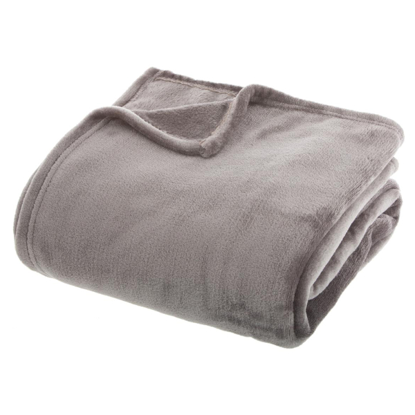 Κουβέρτα Fleece Ημίδιπλη (180x230) A-S Flannel Grey 156048B