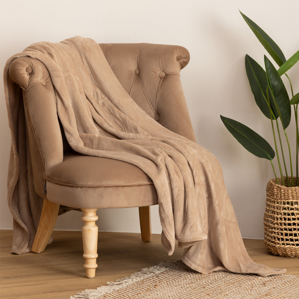 Κουβέρτα Fleece Ημίδιπλη (180x230) A-S Flannel Linen 156048D