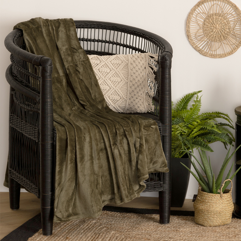 Κουβέρτα Καναπέ Fleece (130x180) A-S Flannel Khaki 156047K