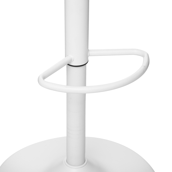 Σκαμπό Μπαρ Με Πλάτη (Φ45x103) A-S Aiko White 179171A