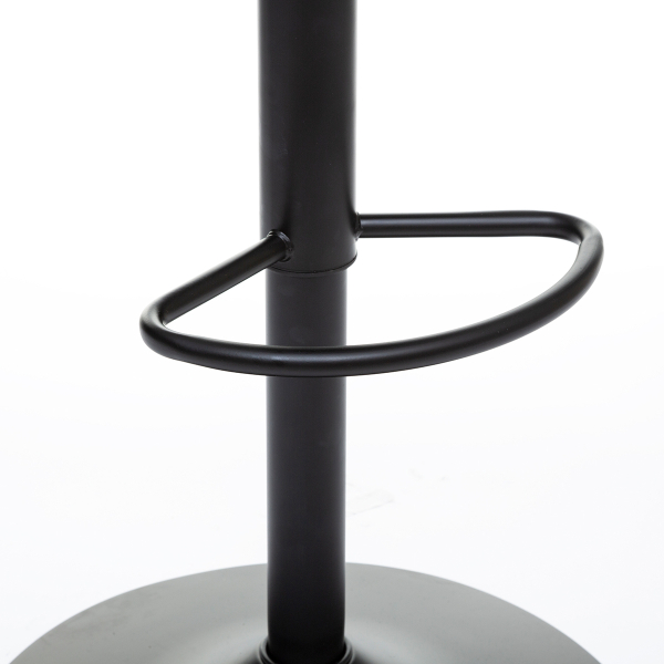 Σκαμπό Μπαρ Με Πλάτη (Φ45x103) A-S Aiko Black 179171C