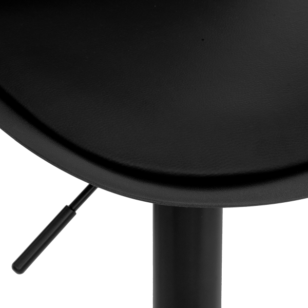 Σκαμπό Μπαρ Με Πλάτη (Φ45x103) A-S Aiko Black 179171C