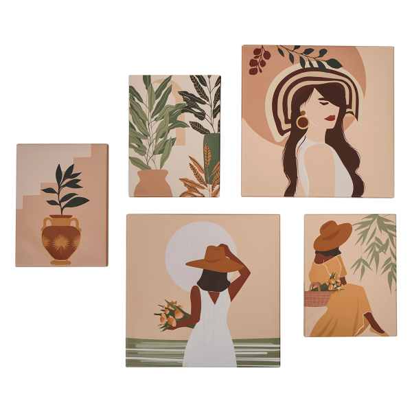 Πίνακες (Σετ 5τμχ) A-S Cynthia Woman 205652E