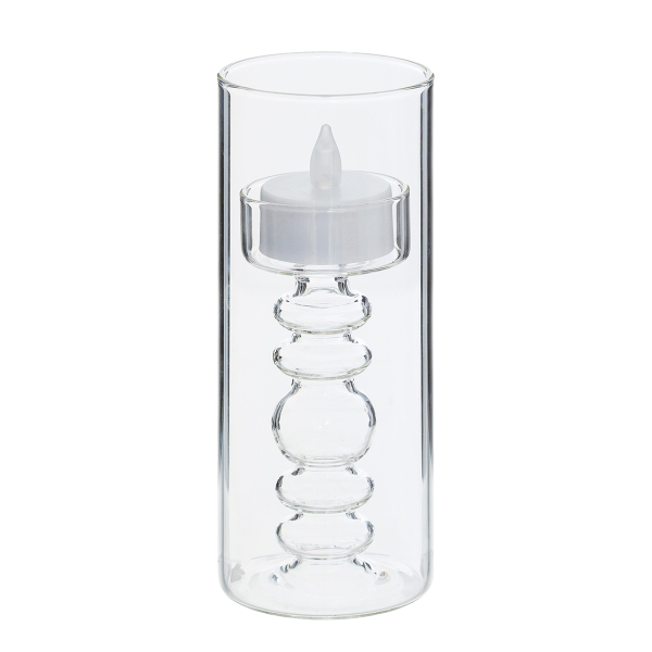 Διακοσμητικά Φωτιστικά Κεριά Ρεσώ LED Σε Κηροπήγιο (Σετ 3τμχ) A-S Lena 211647