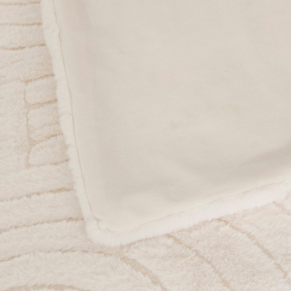 Γούνινη Κουβέρτα Καναπέ (120x160) A-S Arka Ivory 212412