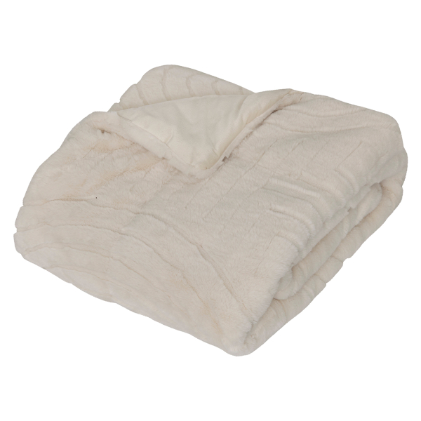 Γούνινη Τραβέρσα Κρεβατιού (80x180) A-S Arka Ivory 212416