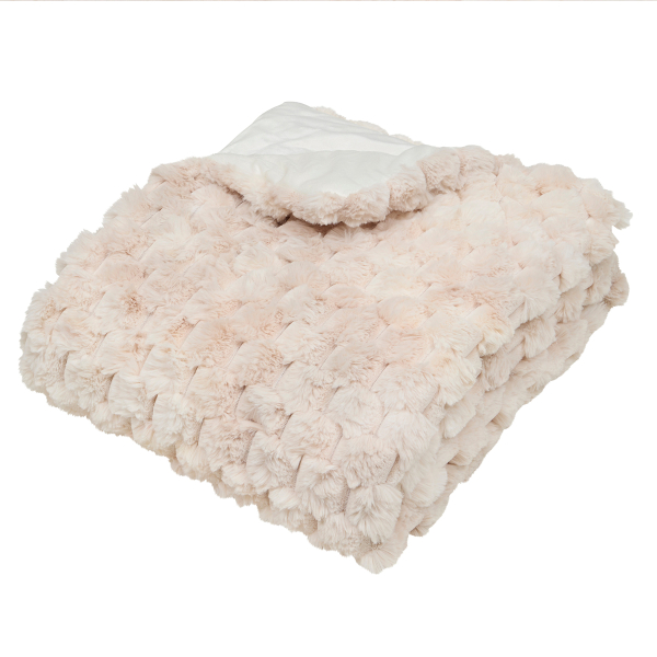 Γούνινη Τραβέρσα Κρεβατιού (80x180) A-S Adriel Beige 212422