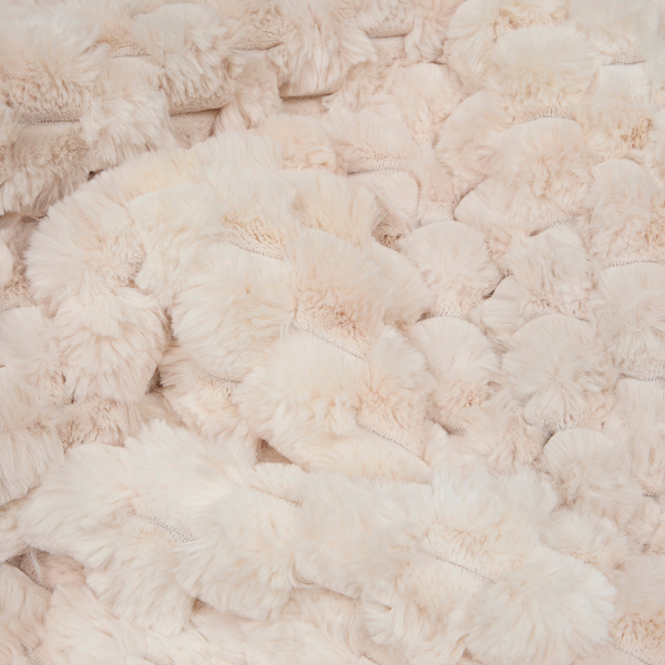 Γούνινη Τραβέρσα Κρεβατιού (80x180) A-S Adriel Beige 212422