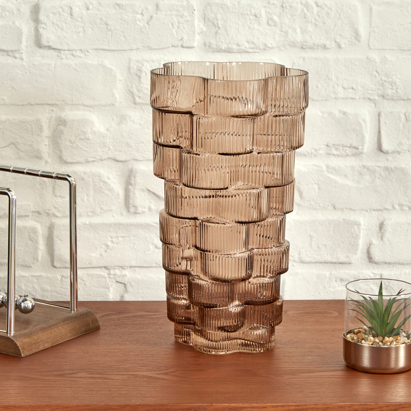 Διακοσμητικό Βάζο (Φ16.5x30) A-S Sky 210139 Brown