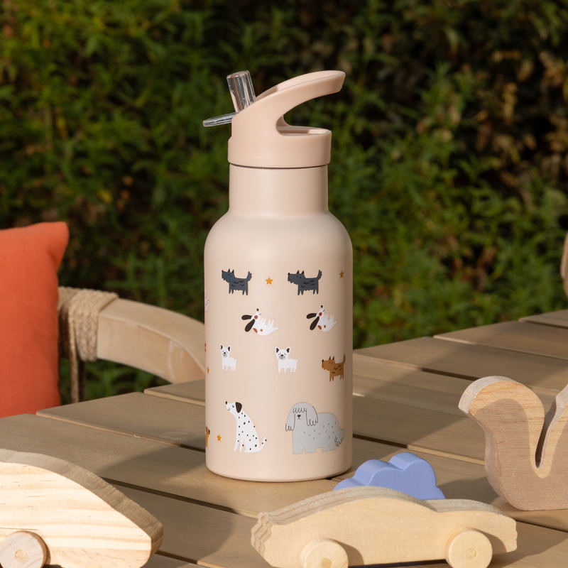 Παγούρι 350ml Με Καλαμάκι A-S Bottle 203763A Beige