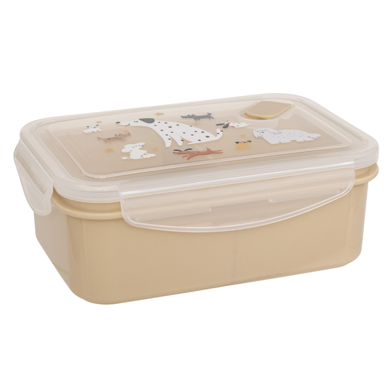 Φαγητοδοχείο Με Χωρίσματα (18.5x13x6.5) A-S Lunch Box 203762 Beige