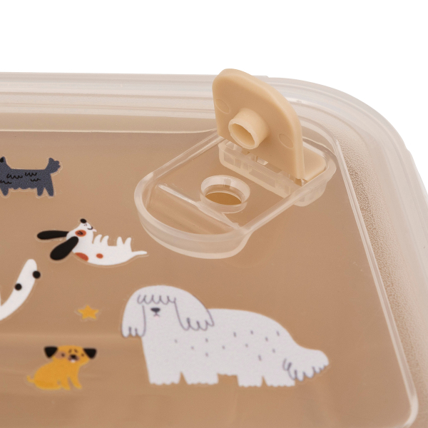 Φαγητοδοχείο Με Χωρίσματα (18.5x13x6.5) A-S Lunch Box 203762 Beige