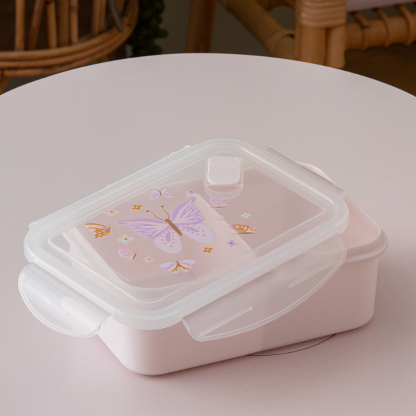 Φαγητοδοχείο Με Χωρίσματα (18.5x13x6.5) A-S Lunch Box 203763A Pink