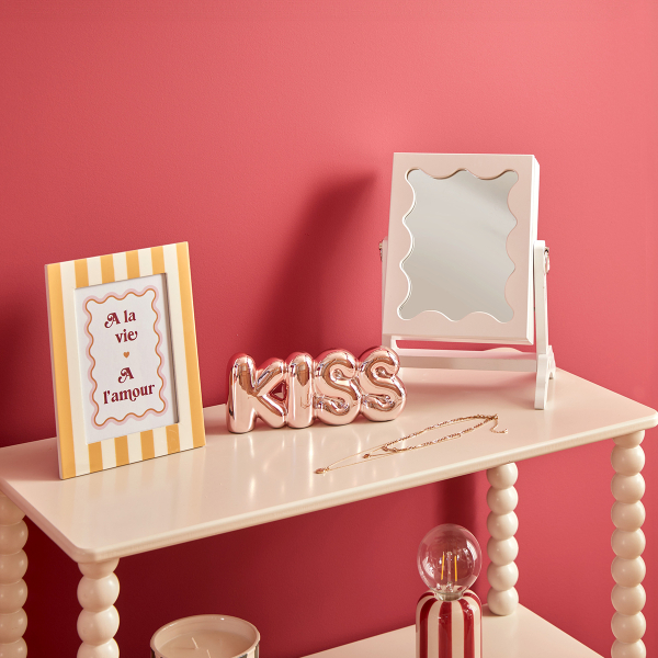 Καθρέφτης Επιτραπέζιος/Κοσμηματοθήκη (29x22x15) A-S Cheri 211546 White