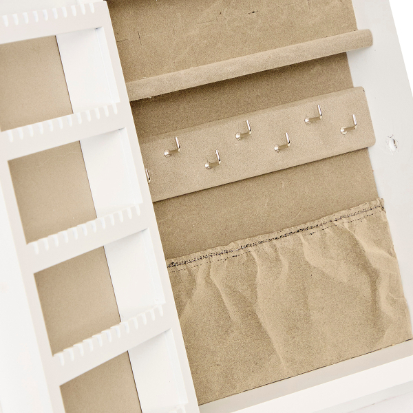 Καθρέφτης Επιτραπέζιος/Κοσμηματοθήκη (29x22x15) A-S Cheri 211546 White