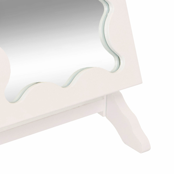 Καθρέφτης Επιτραπέζιος/Κοσμηματοθήκη (29x22x15) A-S Cheri 211546 White