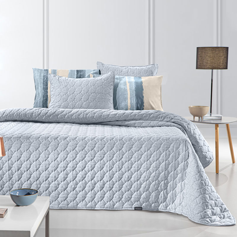 Κουβερλί King Size (250x240) + Διακοσμητική Μαξιλαροθήκη Guy Laroche Kiara Blue