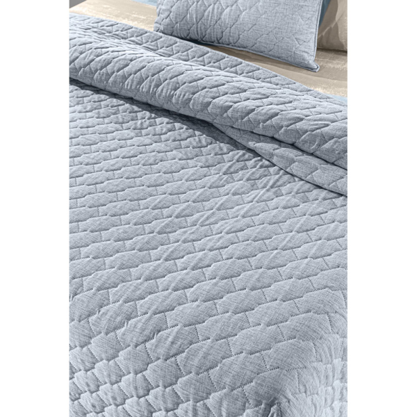 Κουβερλί King Size (250x240) + Διακοσμητική Μαξιλαροθήκη Guy Laroche Kiara Blue