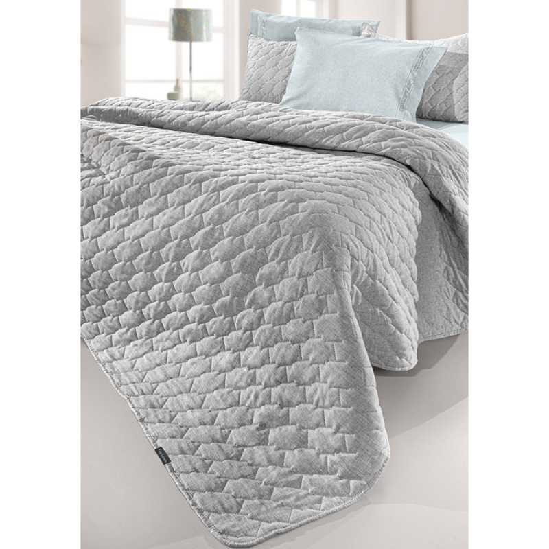 Κουβερλί King Size (250x240) + Διακοσμητική Μαξιλαροθήκη Guy Laroche Kiara Grey