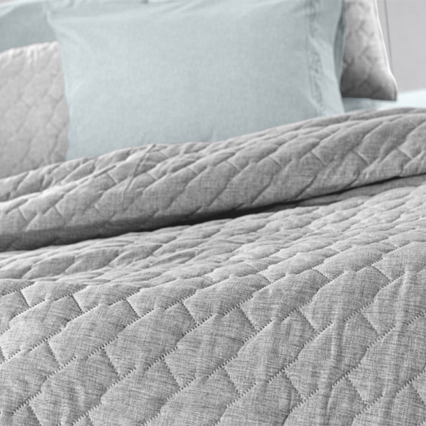 Κουβερλί King Size (250x240) + Διακοσμητική Μαξιλαροθήκη Guy Laroche Kiara Grey