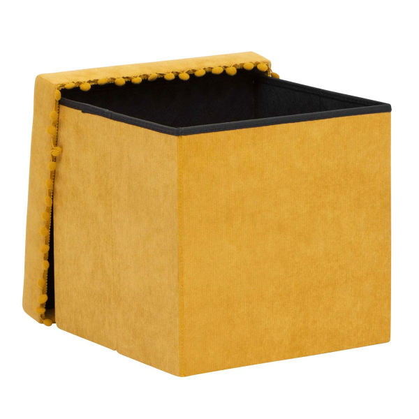 Σκαμπό Με Αποθηκευτικό Χώρο (40x40x38) A-S Memo Ocre 202221B